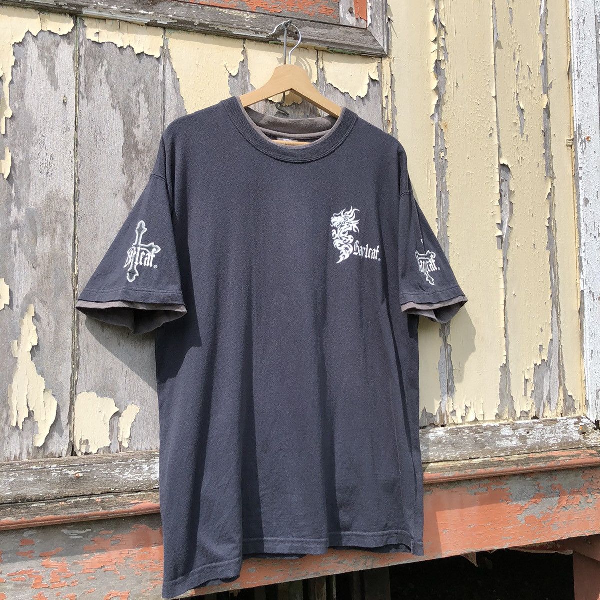 Vintage 🔥Sunfaded🔥 Vintage y2k Bavaleaf Dragon Tshirt Size US L / EU 52-54 / 3 - 4 Thumbnail