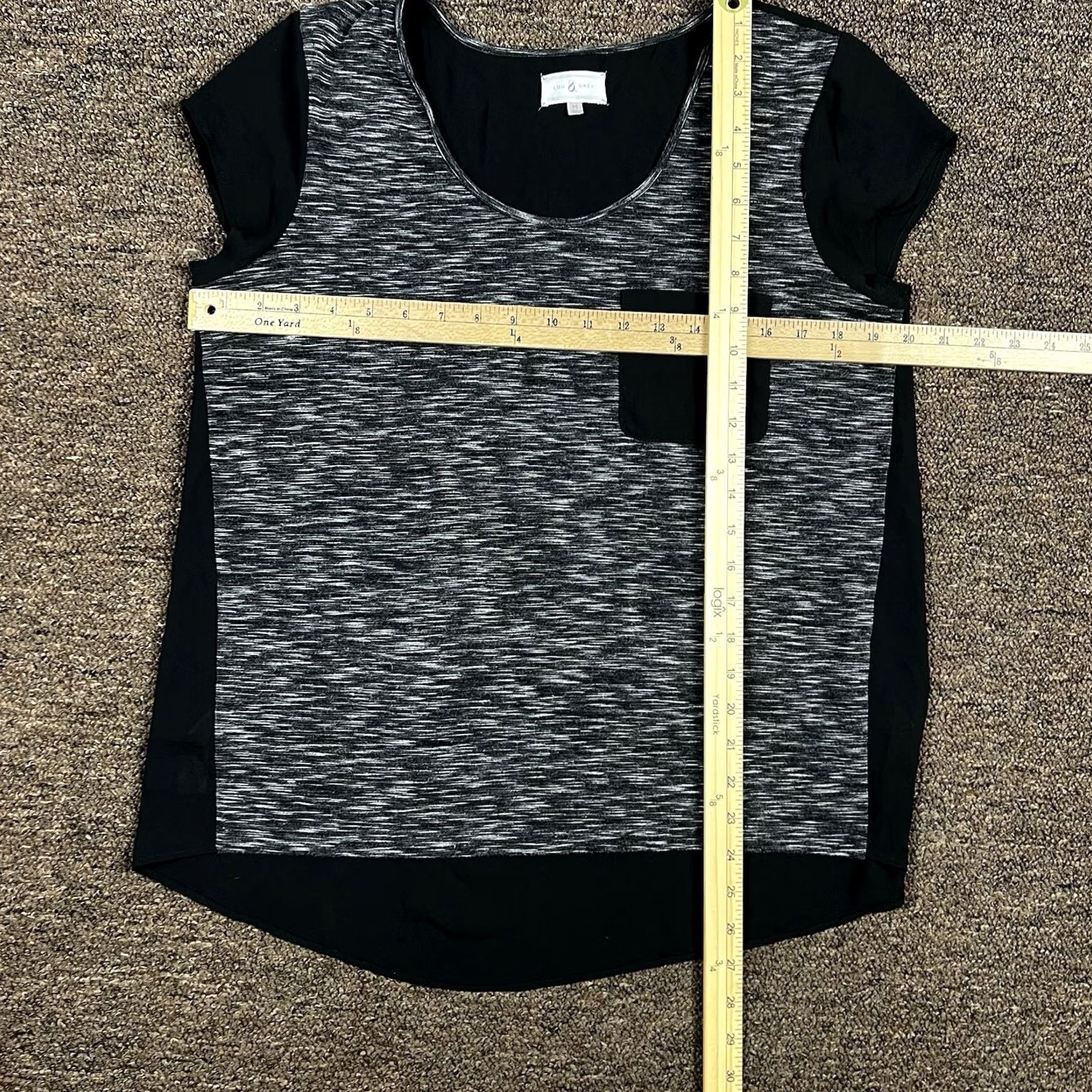 Lou & Grey Lou & Grey Black Blouse Shirt Women’s Medium Lightweight Stretch Fit Regular Size Black Shirt Womens Lou & Grey Size M / US 6-8 / IT 42-44 - 7 Thumbnail