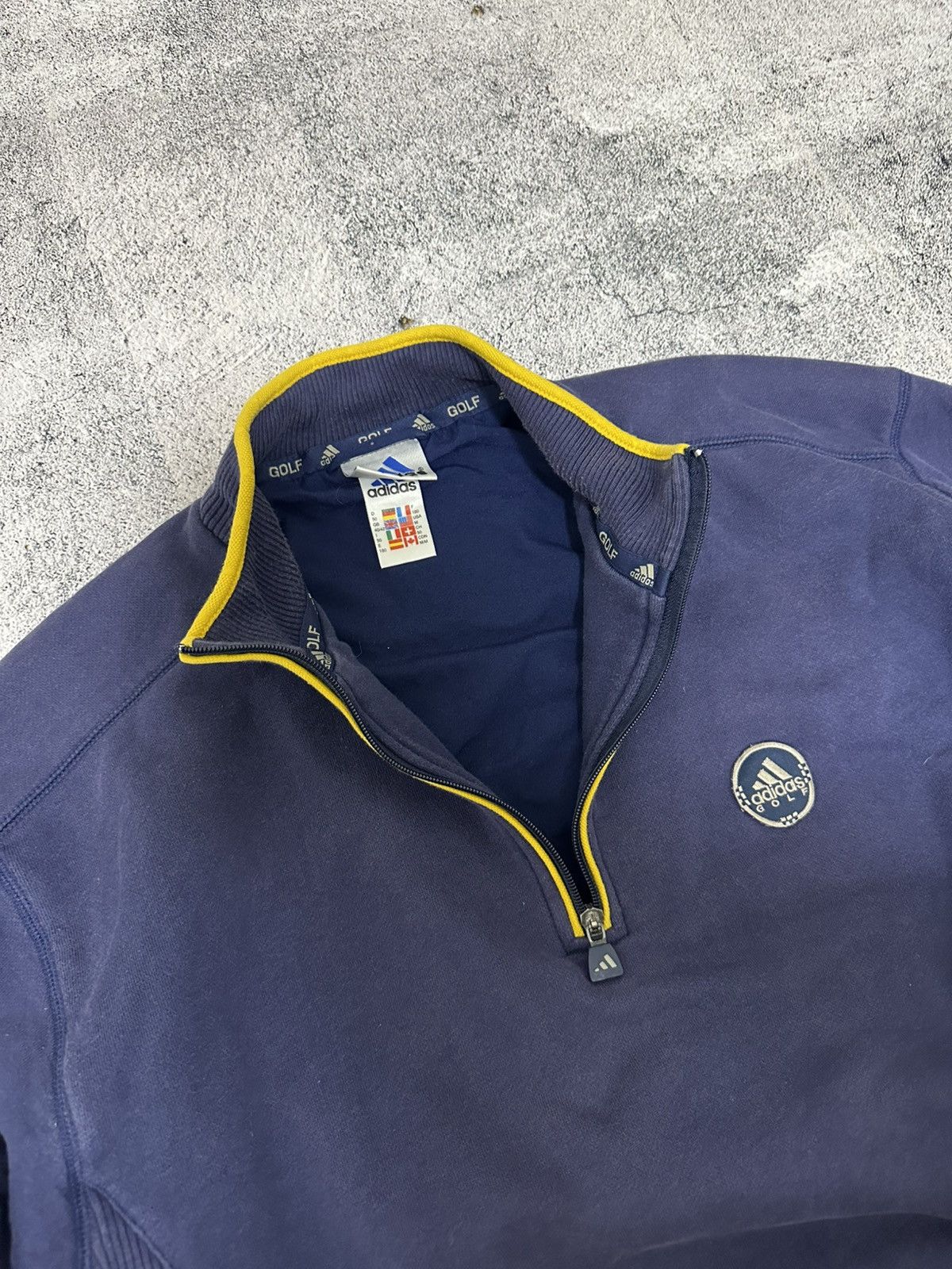 Adidas Vintage Adidas Golf 1/4 Zip Sweatshirt Logo Blue Size US L / EU 52-54 / 3 - 9 Thumbnail