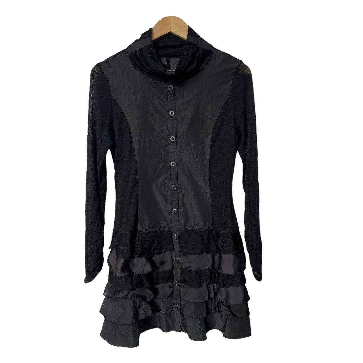 Japanese Brand Hiroko bis ruffle hem shirt Size M / US 6-8 / IT 42-44 - 1 Thumbnail