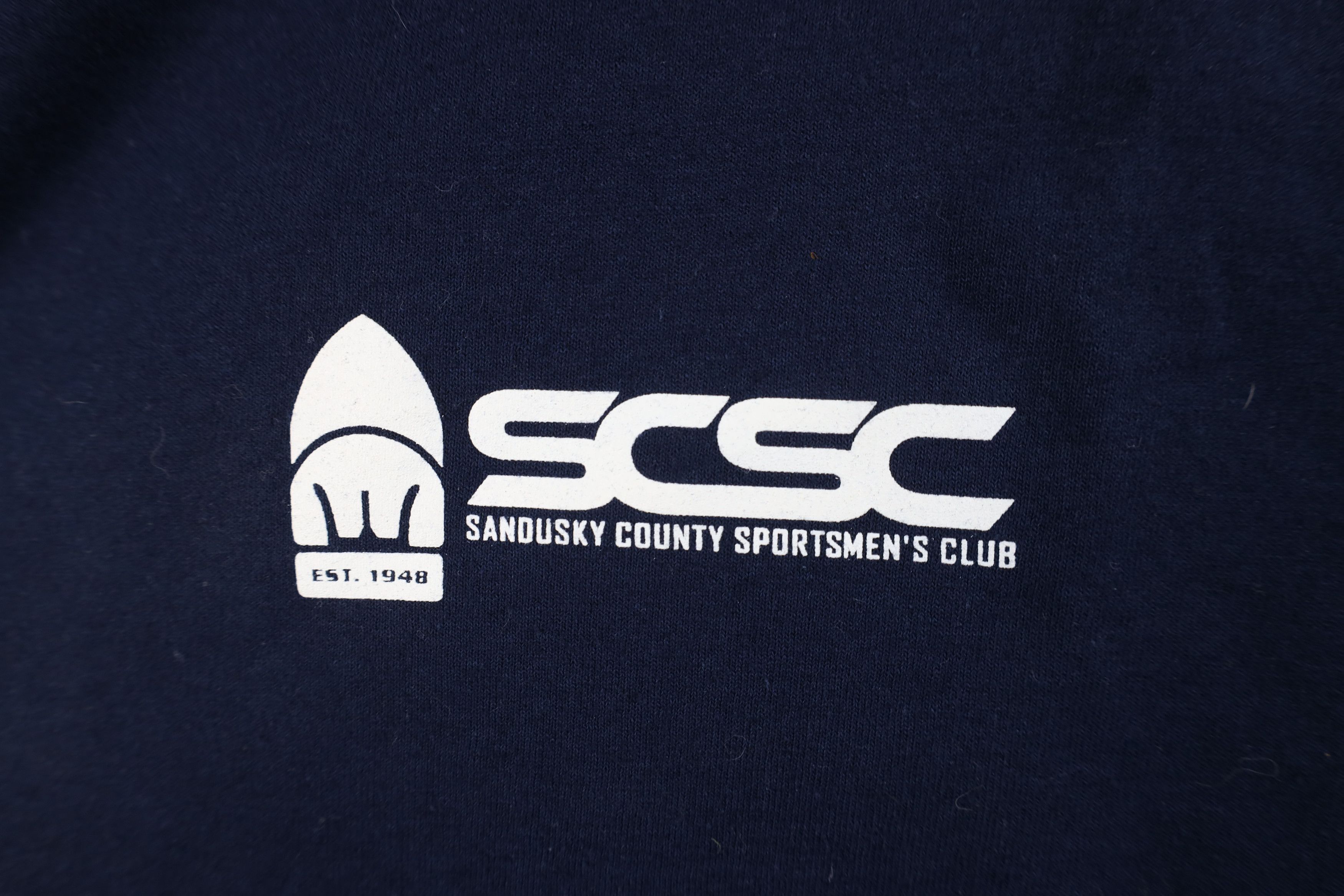 Vintage Vintage Country Sportsmens Club Hunting T-Shirt Blue Size US XL / EU 56 / 4 - 4 Thumbnail