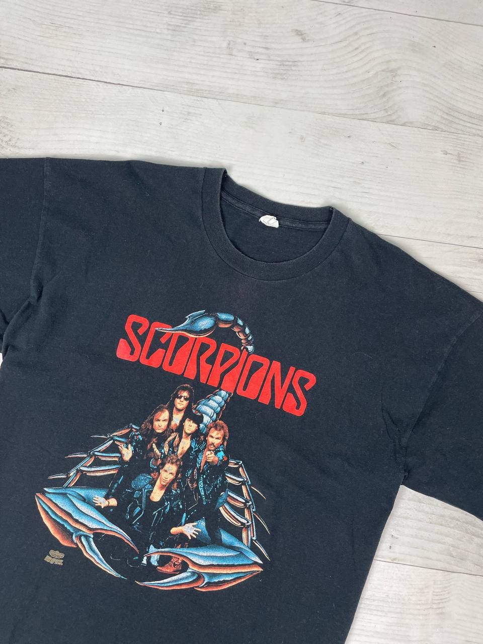 Band Tees Vintage Scorpions T-Shirt 90s Single Stitch Winterland Rock Size US L / EU 52-54 / 3 - 4 Thumbnail