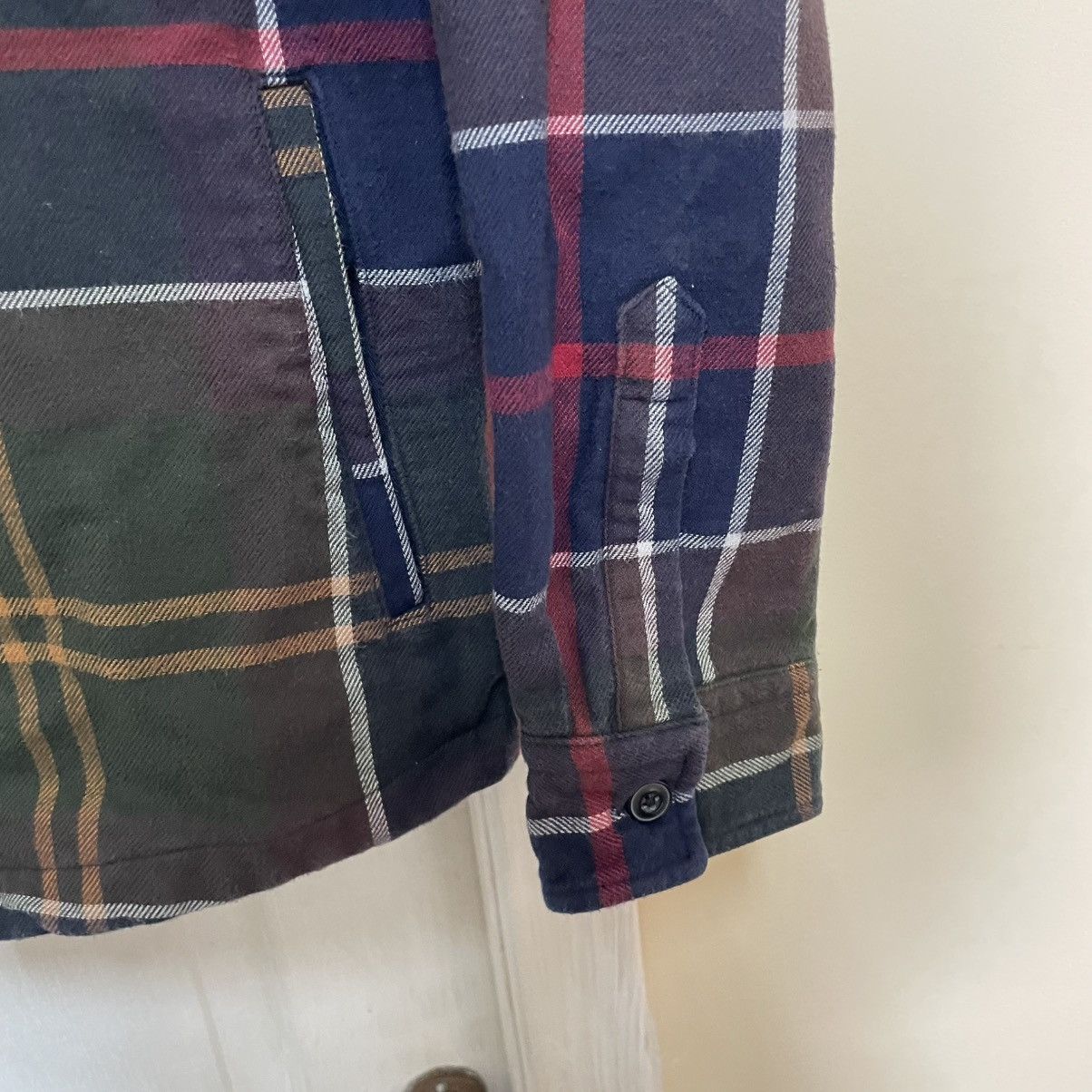 Barbour Vintage Barbour Overshirt Button Up Jacket bomber flannel Size US L / EU 52-54 / 3 - 4 Thumbnail