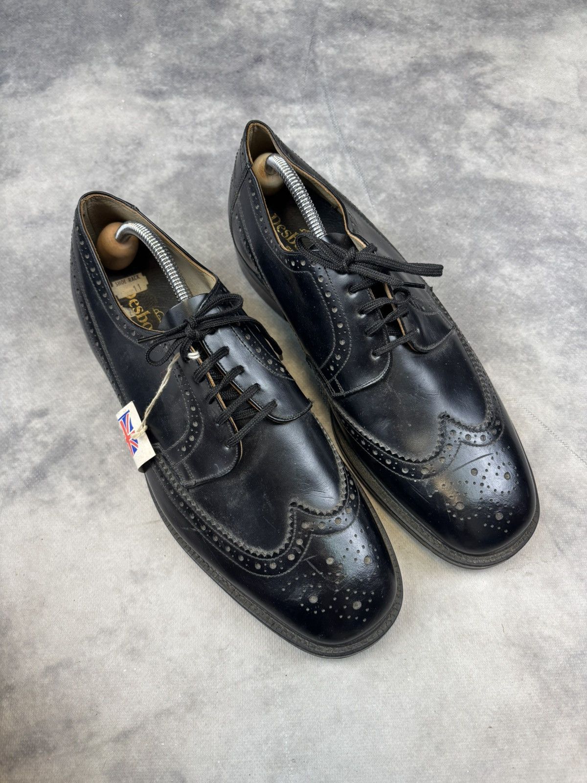 Designer × Vintage Vintage Classic Leather Boots Made UK Brand New avantgarde Size US 11 / EU 44 - 2 Thumbnail