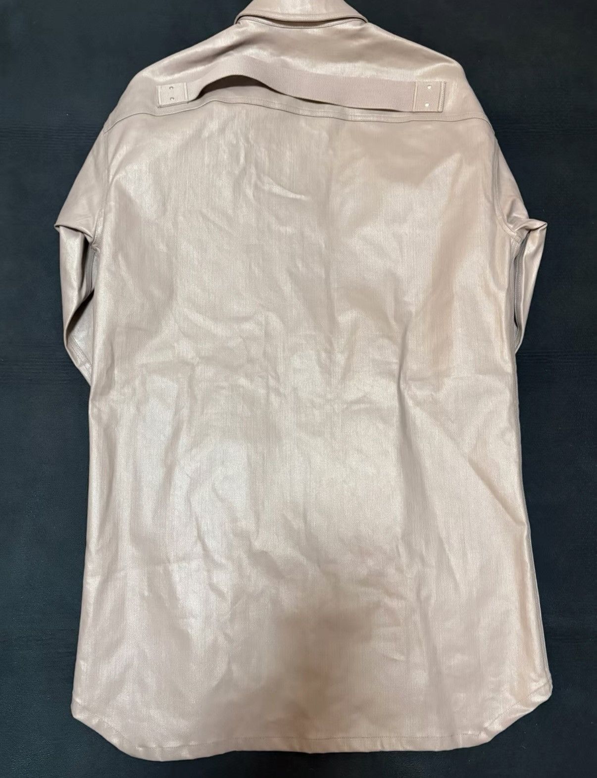 Rick Owens Rick Owens Lido Season Mainline Waxed Coated Shirt Jacket Size US S / EU 44-46 / 1 - 3 Thumbnail