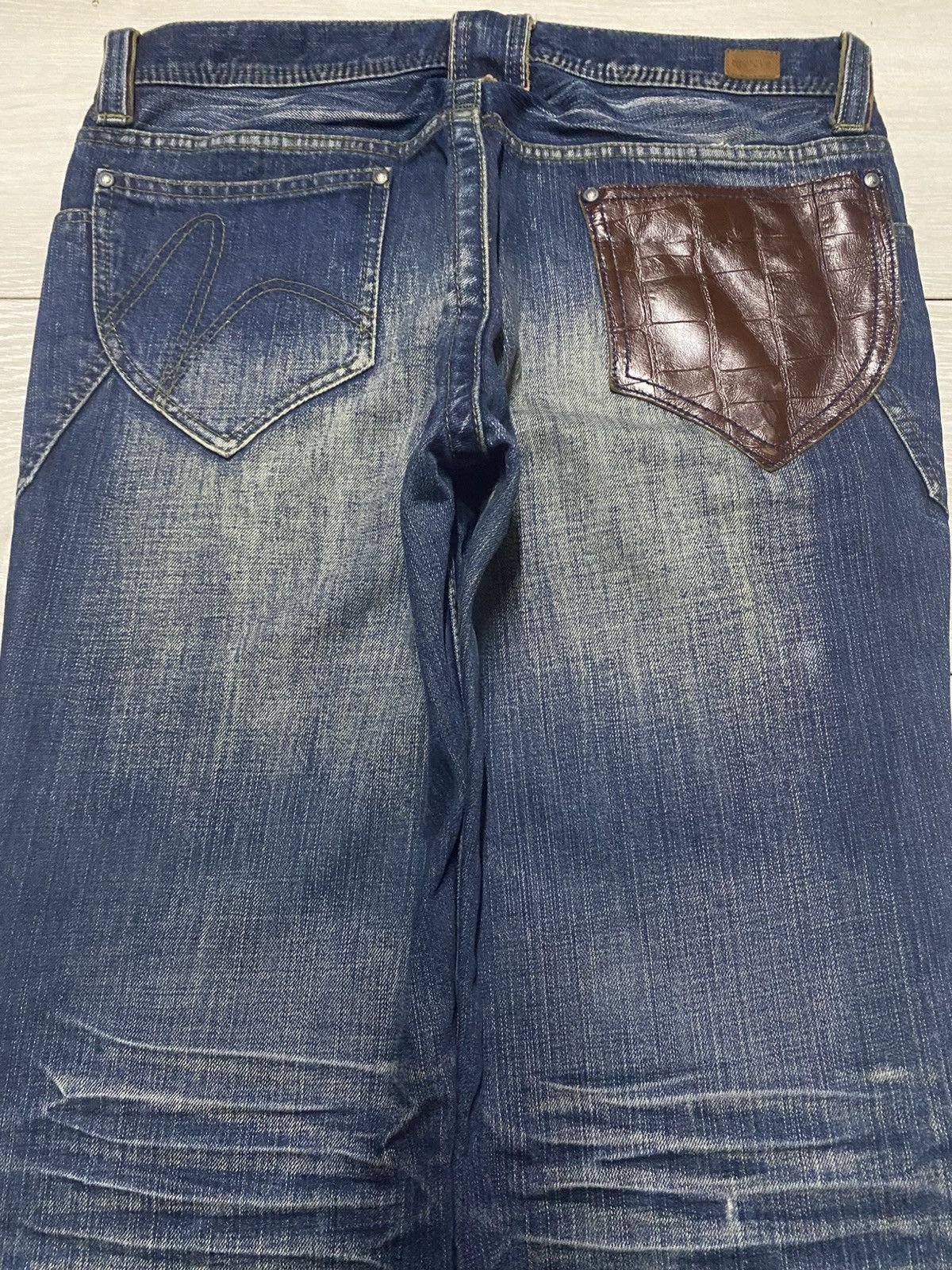 If Six Was Nine Vintage Nicole Club For Men Distressed BootCut Flare Jeans Size US 33 - 4 Thumbnail