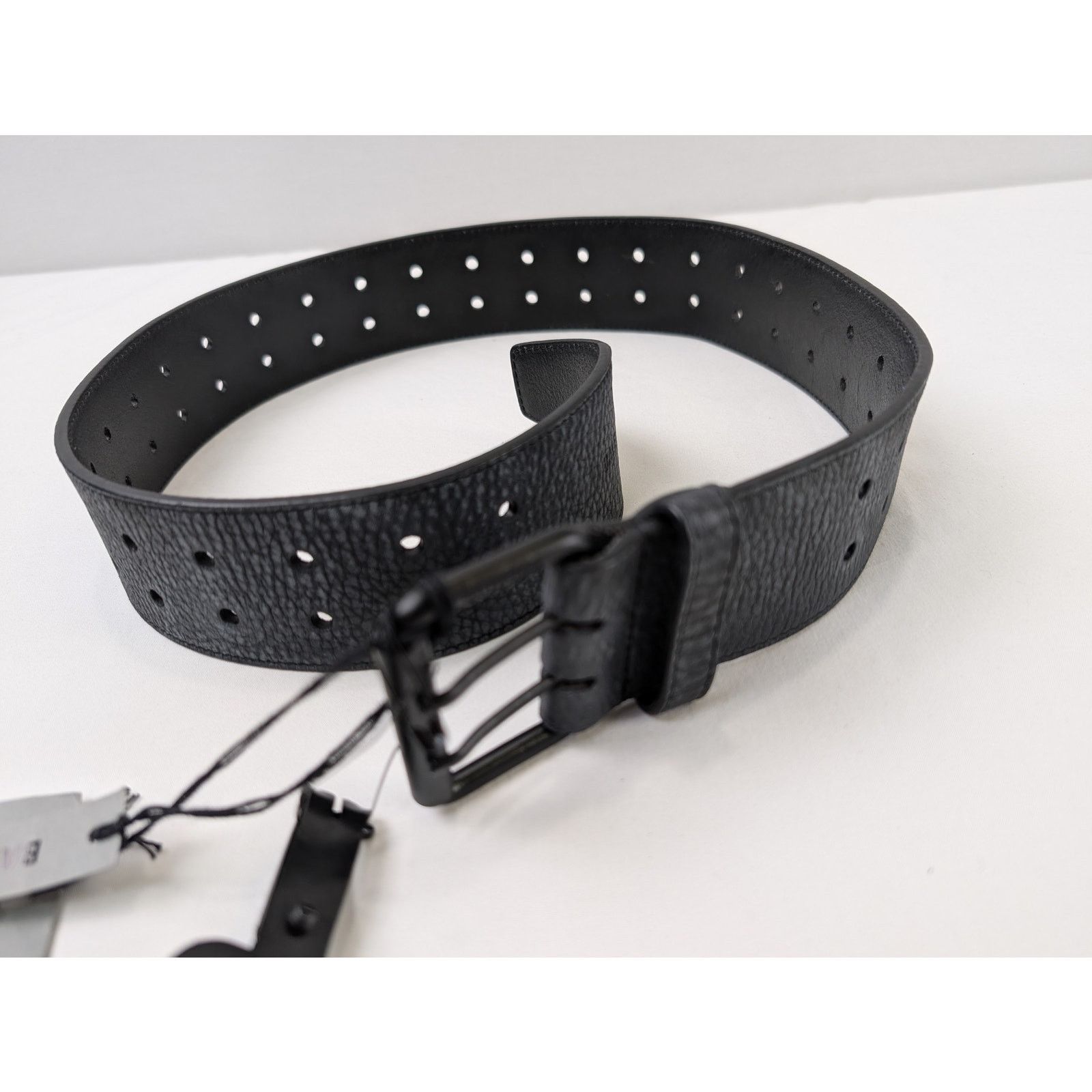 Balenciaga o1rshd1 Size: 75cm / Vegetal Calf Belt in Black Size 30 - 3 Thumbnail