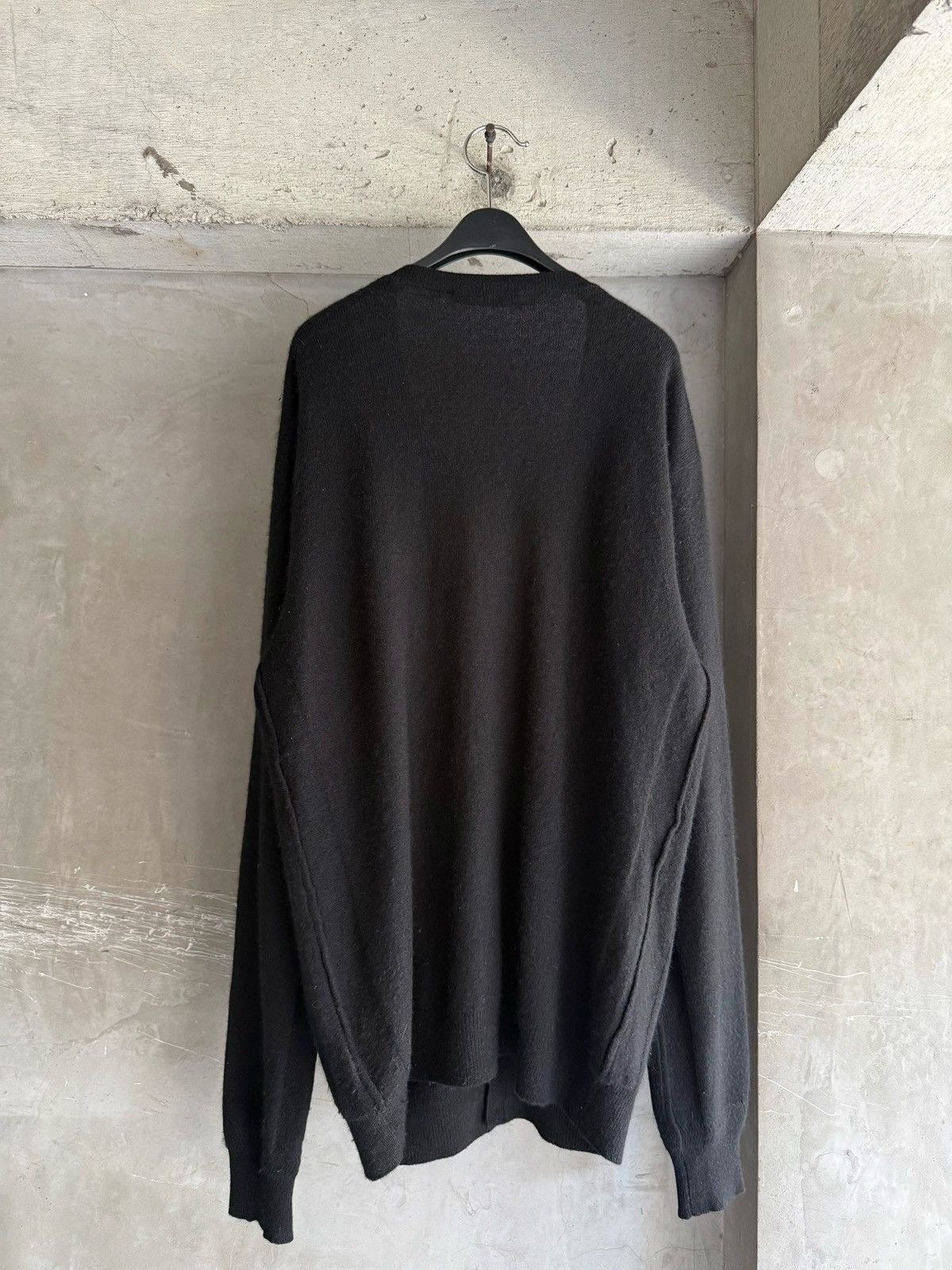 Dsquared2 DSQUARED2 12AW Archive Oversized Black Cashmere Cardigan Size US XL / EU 56 / 4 - 2 Thumbnail