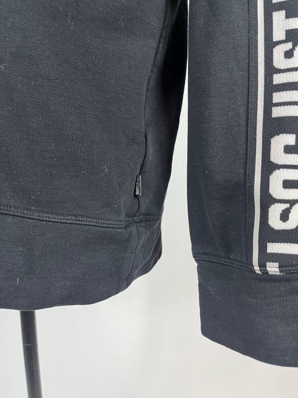 Designer × Just Cavalli Just Cavalli Men's Sweatshirt Tape Sleeve Logo (0498) Size US L / EU 52-54 / 3 - 5 Thumbnail