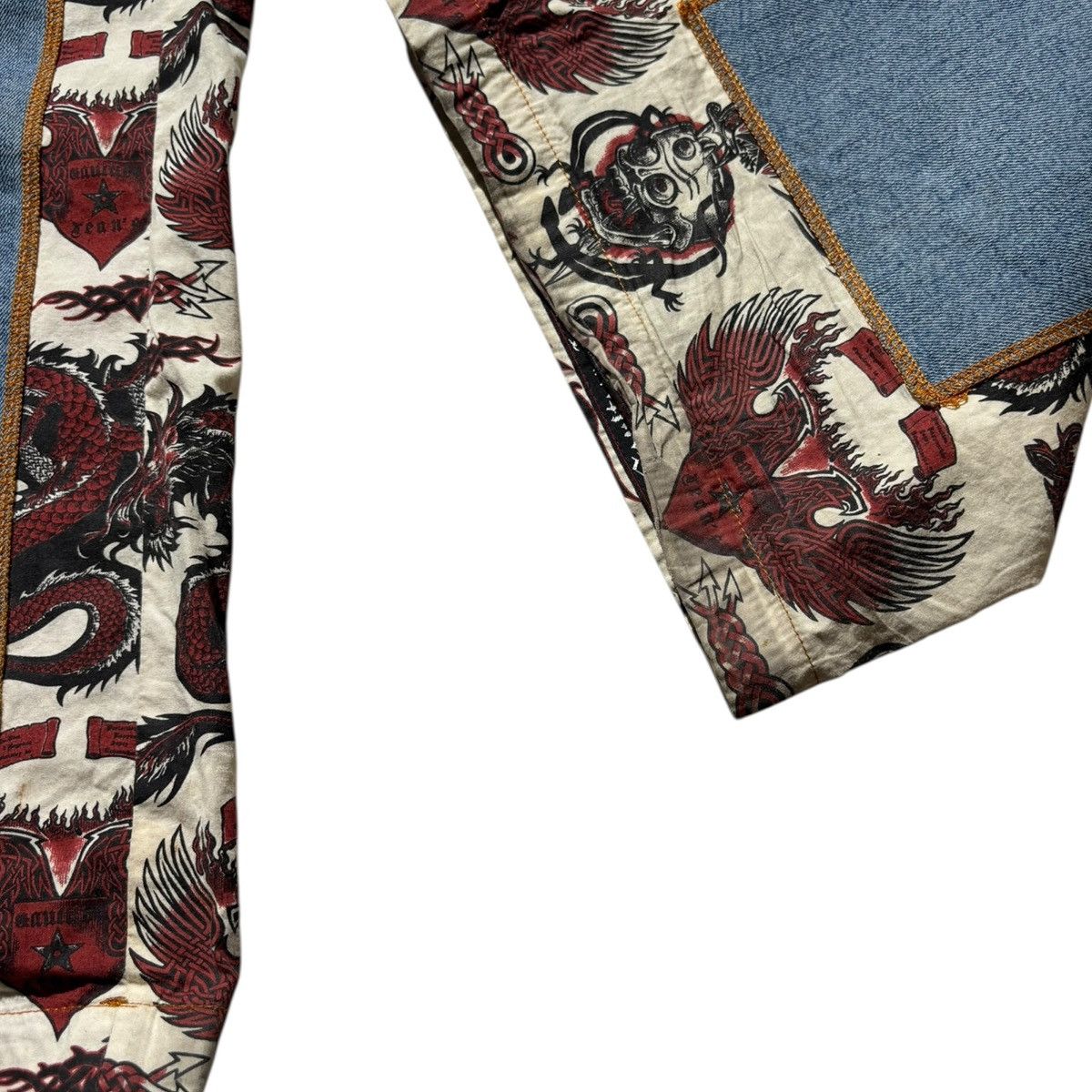 Jean Paul Gaultier Double paneled dragon print pant Size US 34 / EU 50 - 5 Thumbnail