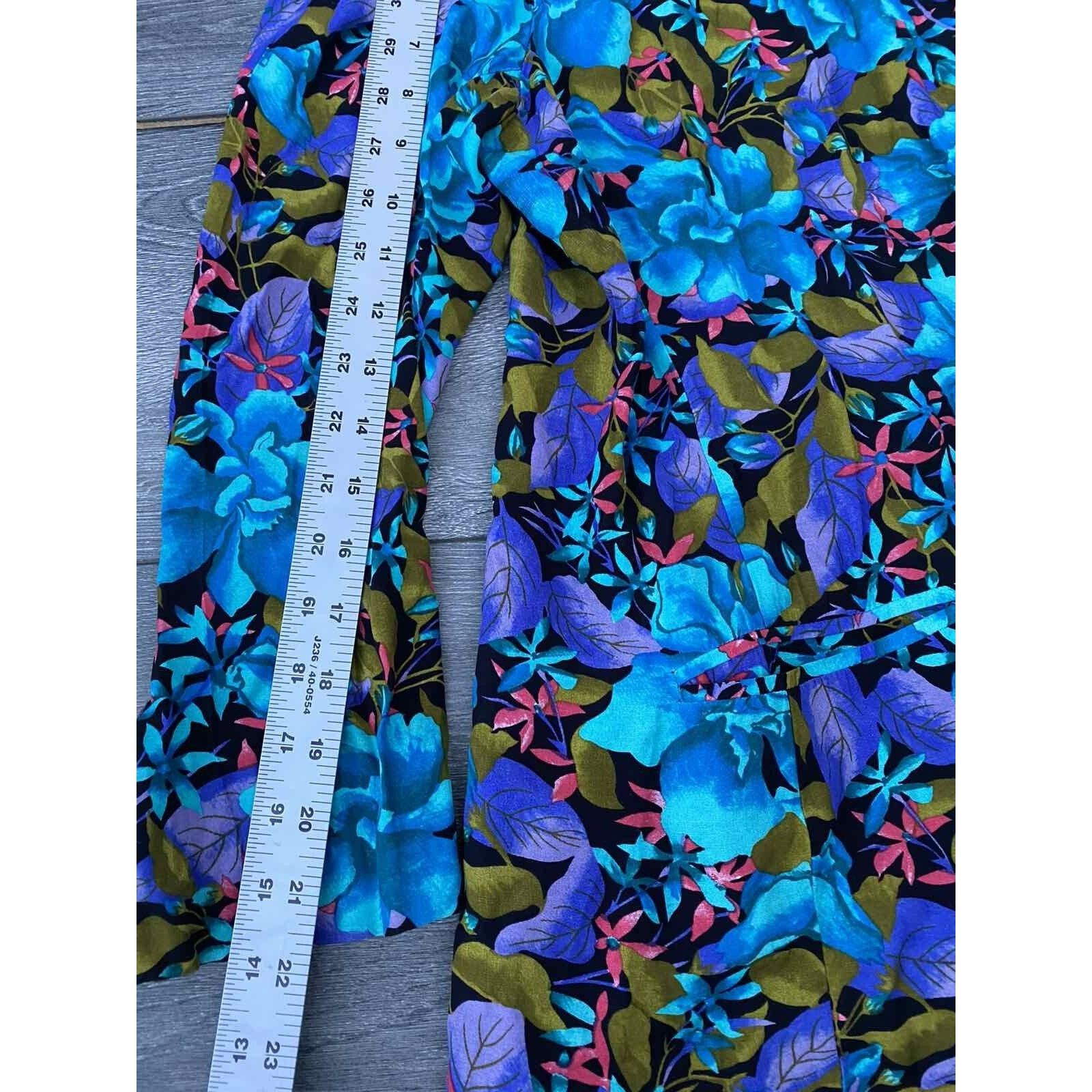 & Other Stories Norton McNaughton Hawaiian Floral Shirt Size 10 A000287 Size L / US 10 / IT 46 - 5 Thumbnail