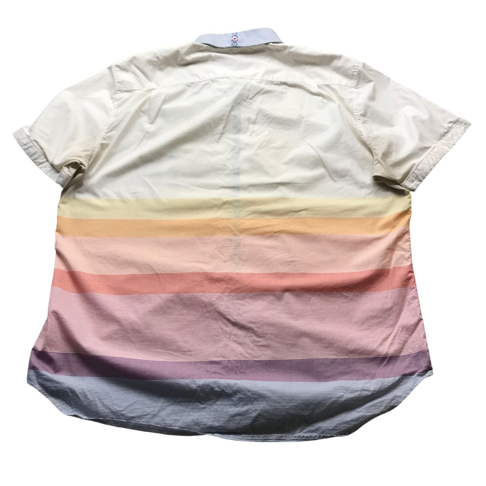 Robert Graham Robert Graham X Button Dress Shirt Men 2XL Gradient Stripe Size US XXL / EU 58 / 5 - 8 Thumbnail