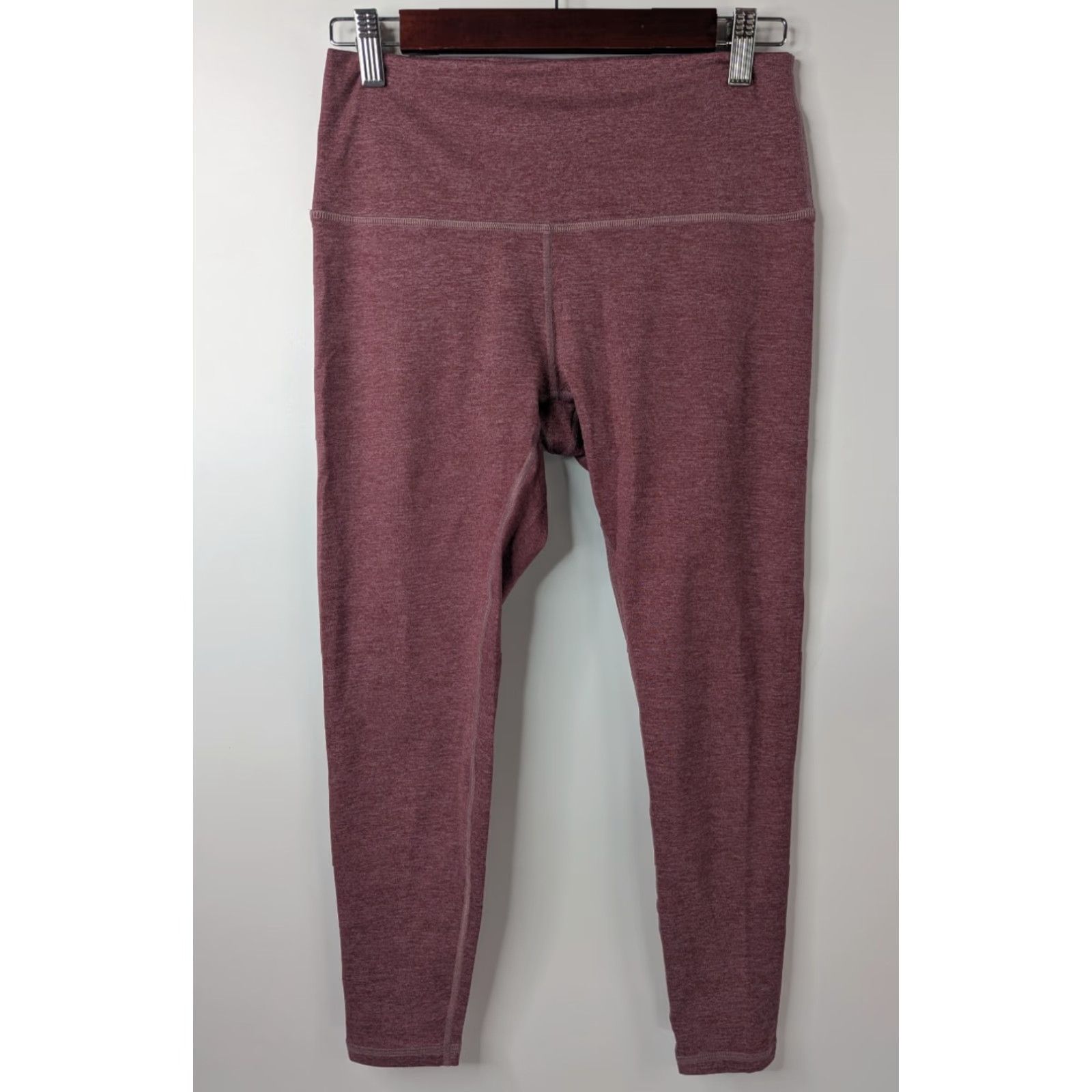 Vintage FLEO Leggings Athletic 25" Inseam Maroon Women's XL Compression Pull On Size 40" / US 18 - 4 Thumbnail