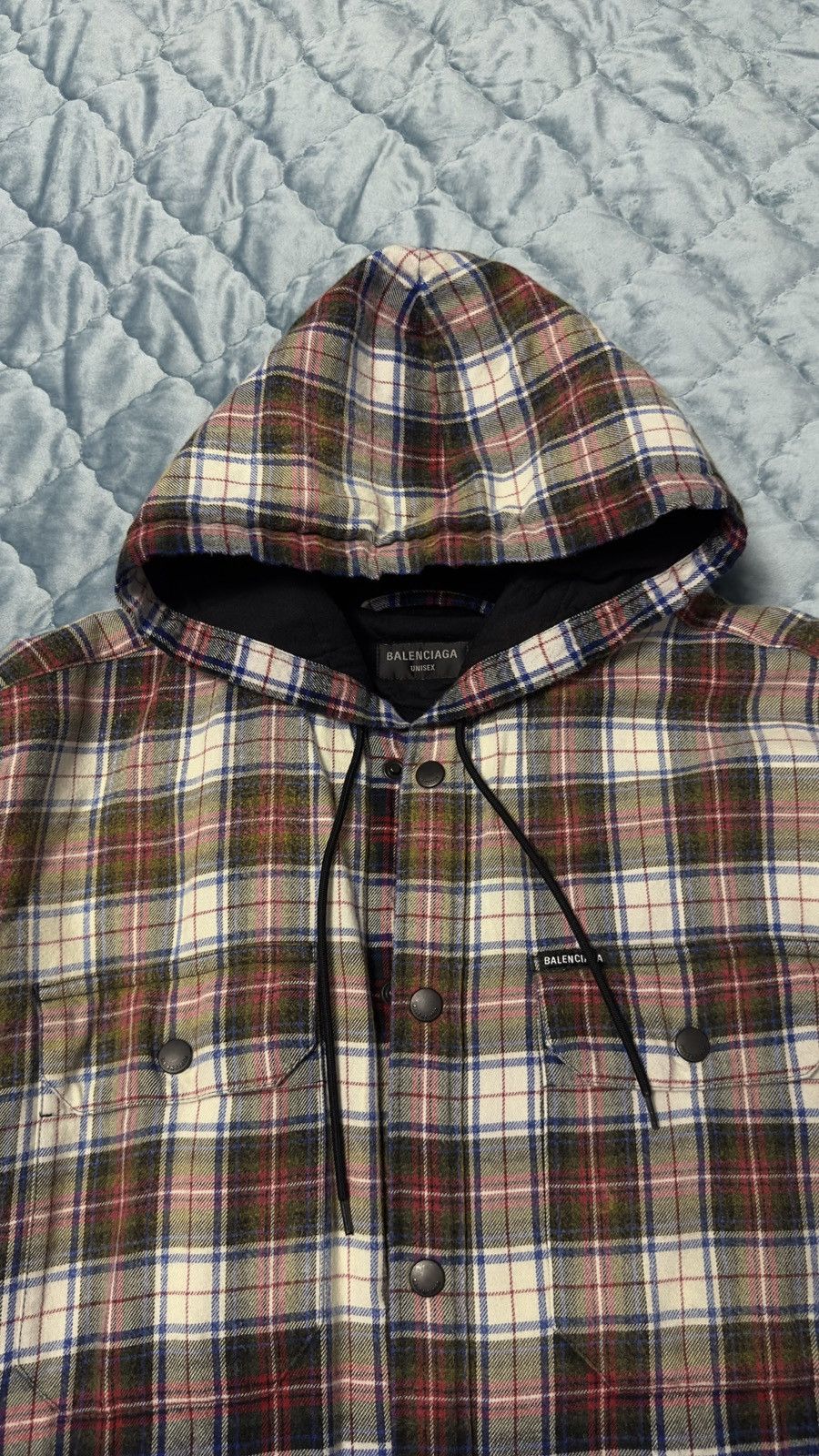 Balenciaga Balenciaga Logo Patch Shirt Jacket Size US M / EU 48-50 / 2 - 2 Thumbnail