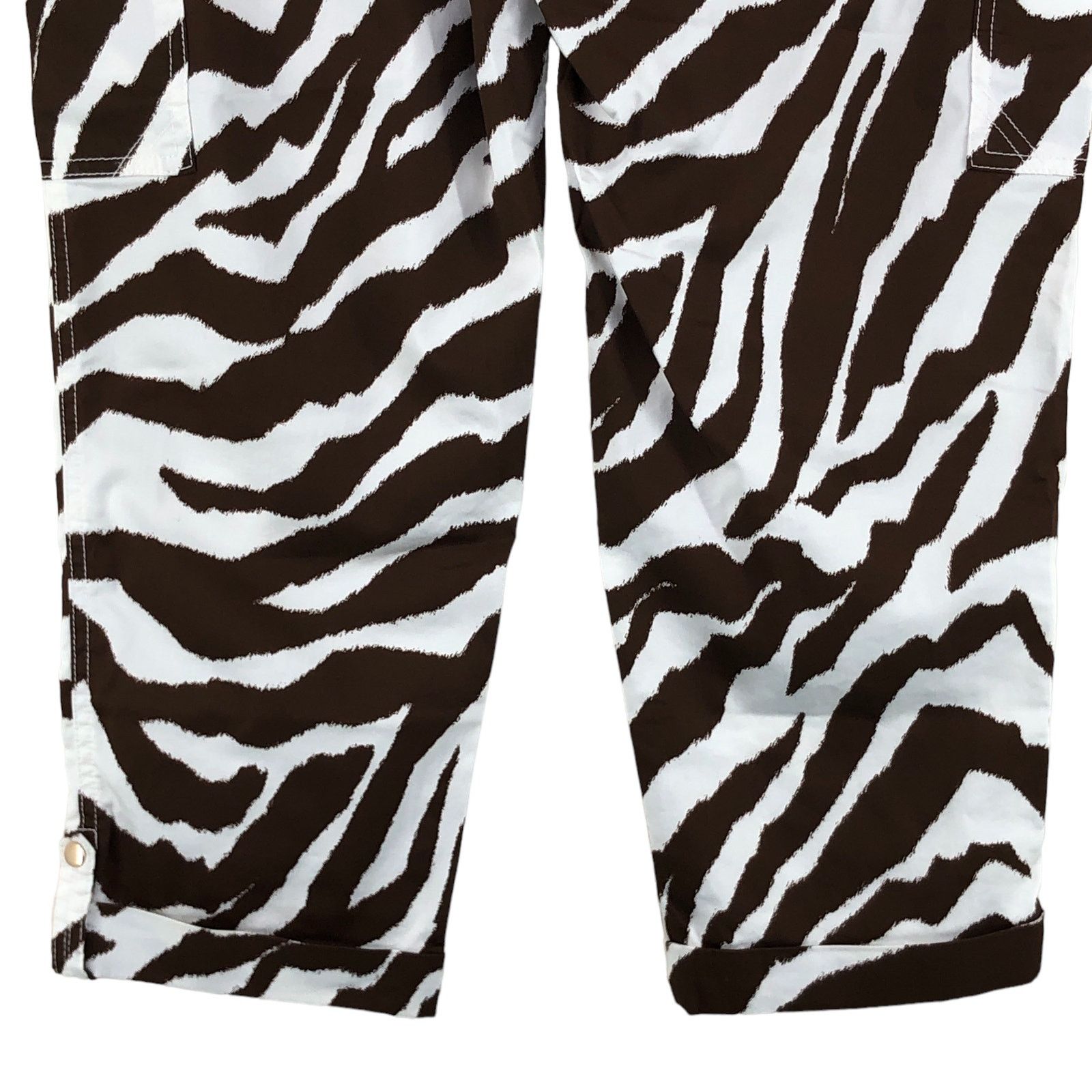 Chicos Chicos Sz 1.5 US 10 M Utility Crop Pants Stretch Zebra NEW Size 34" / US 12 / IT 48 - 8 Thumbnail