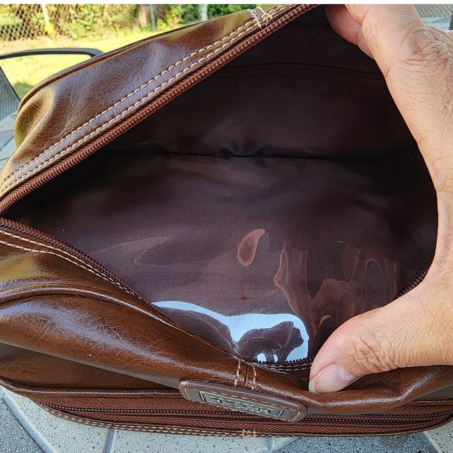 Relic Relic Leather Dual Compartment Toiletry Travel Storage Bag Size ONE SIZE - 6 Thumbnail