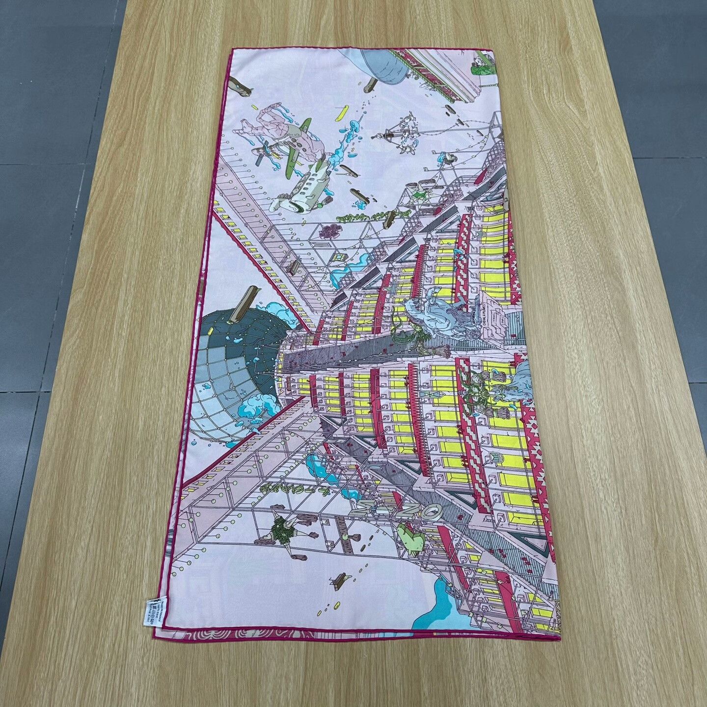 Hermes Hermes Pink Scarf 2XS Men Size ONE SIZE - 1 Thumbnail