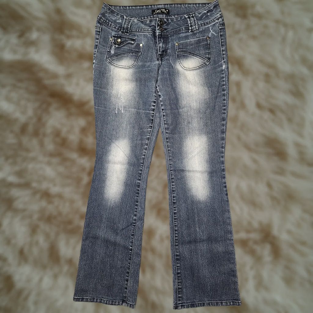 L.E.I. l.e.i. Jeans Womens Juniors 9 Blue Ashley Lowrise Boot Stretch Bootcut Denim Jeans Girls Size 30" / US 8 / IT 44 - 1 Thumbnail