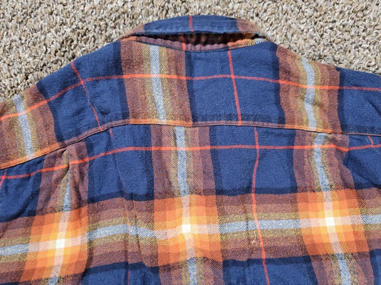 Nautica Nautica Long Sleeve Button Up Flannel Shirt Orange Blue M Size US M / EU 48-50 / 2 - 9 Thumbnail