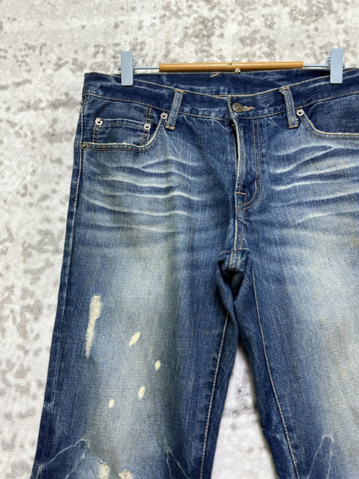 PPFM Vintage PPFM Bootcut Flared Paint Splatter Distressed Japan Size US 32 / EU 48 - 4 Thumbnail
