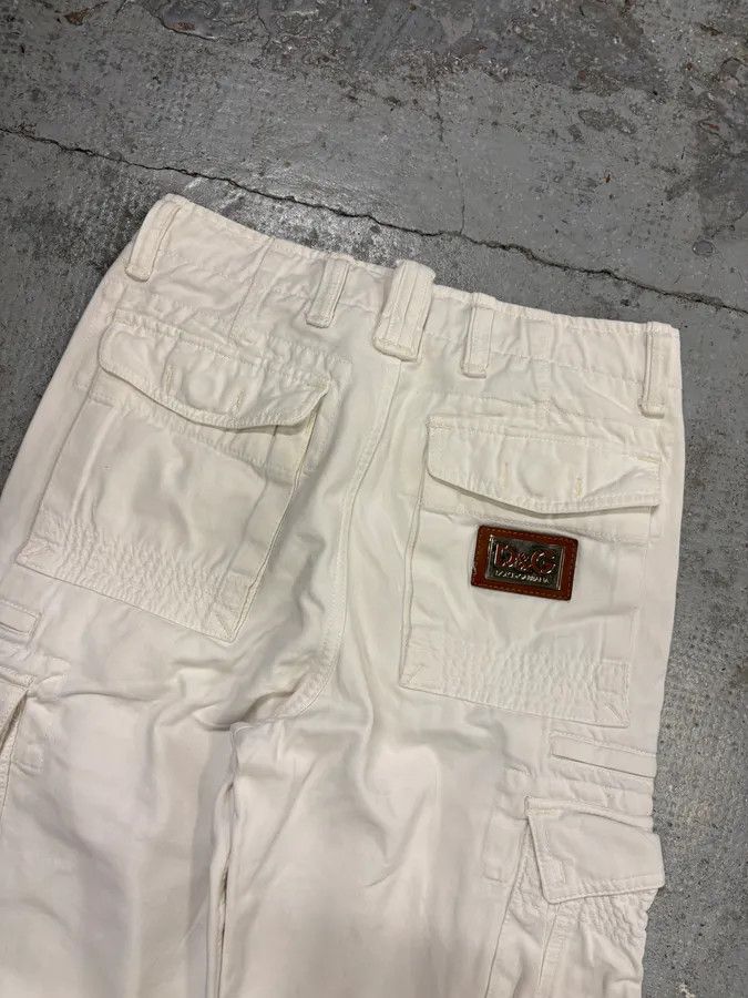 Dolce & Gabbana 2000s Dolce & Gabbana White Cotton Cargo Pants Size US 30 / EU 46 - 7 Thumbnail