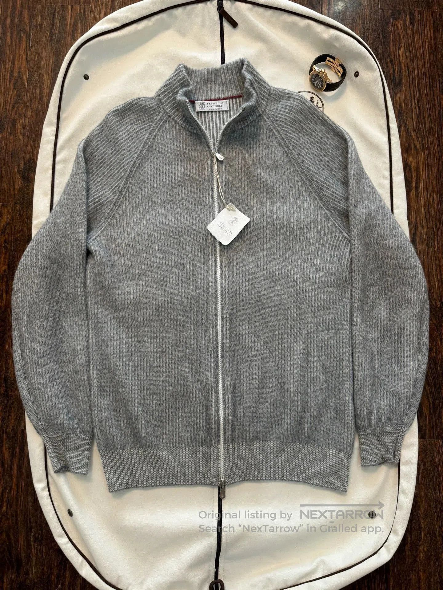 Brunello Cucinelli Multi Zip-Up Knit Sweater Size L. Size US L / EU 52-54 / 3 - 1 Thumbnail