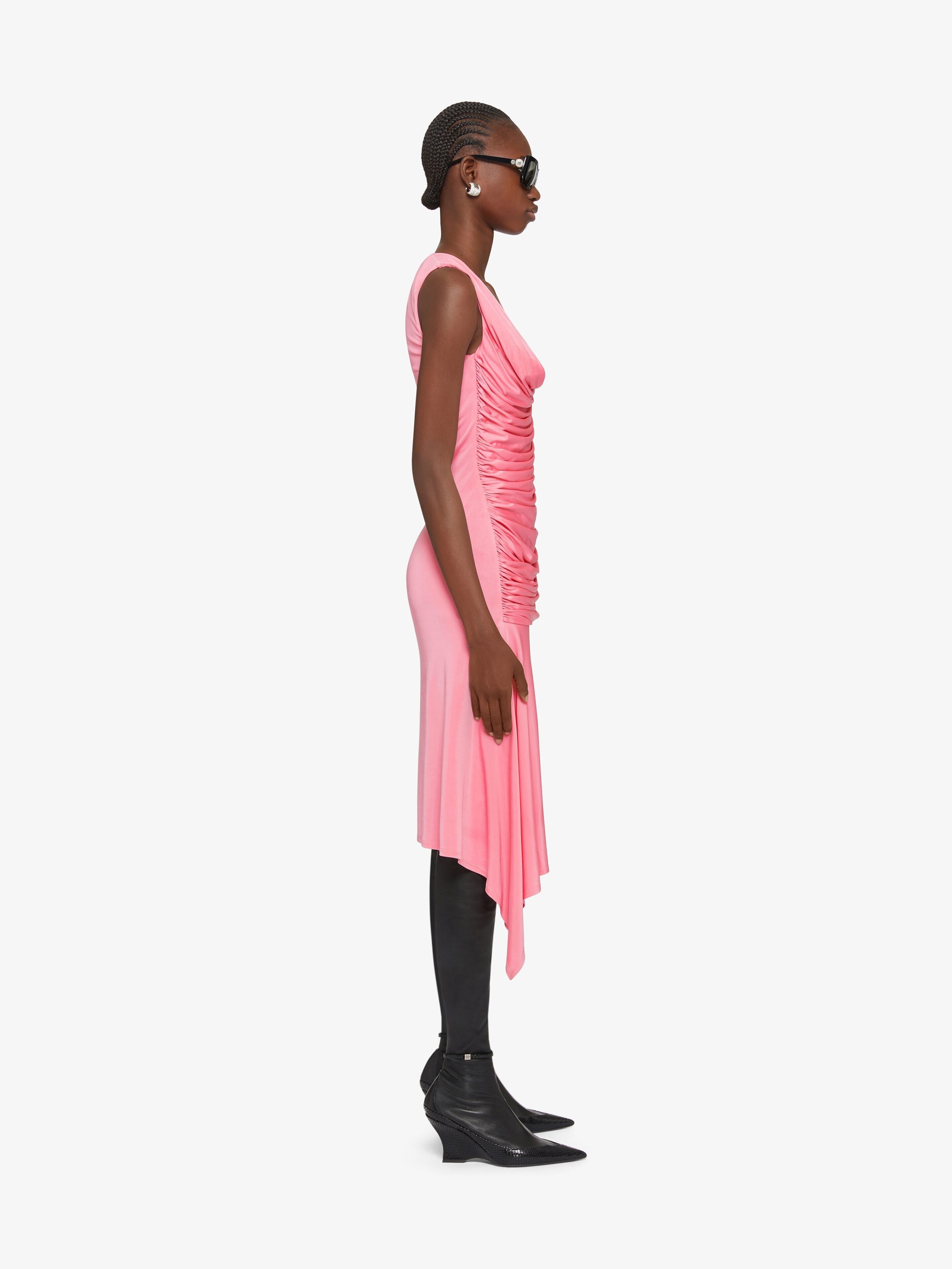 Givenchy o1y0925 Midi Dress in Pink Size M / US 6-8 / IT 42-44 - 4 Thumbnail