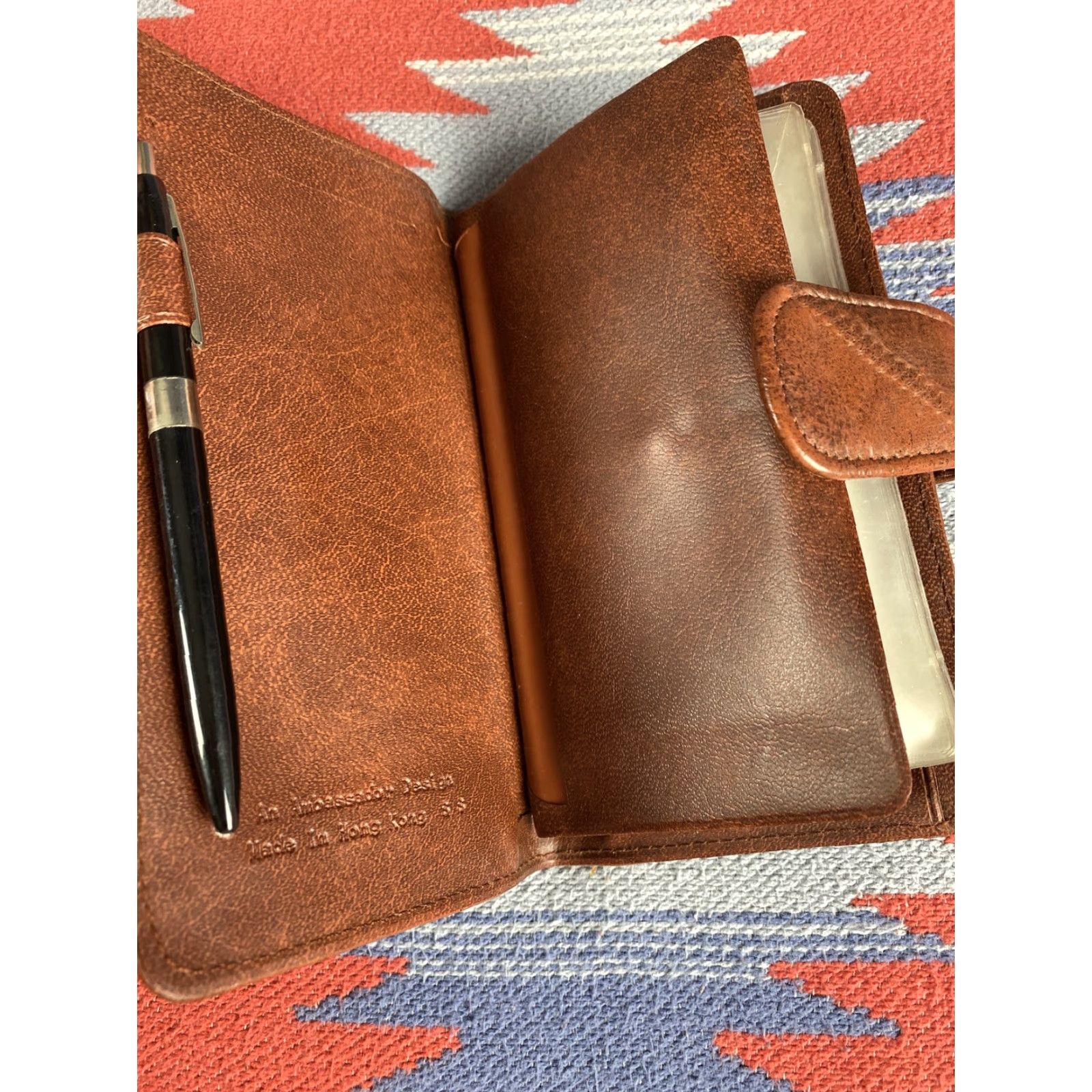 Vintage Ambassador Design Wallet Womens Brown Leather Made in Hong Kong Size ONE SIZE - 2 Thumbnail