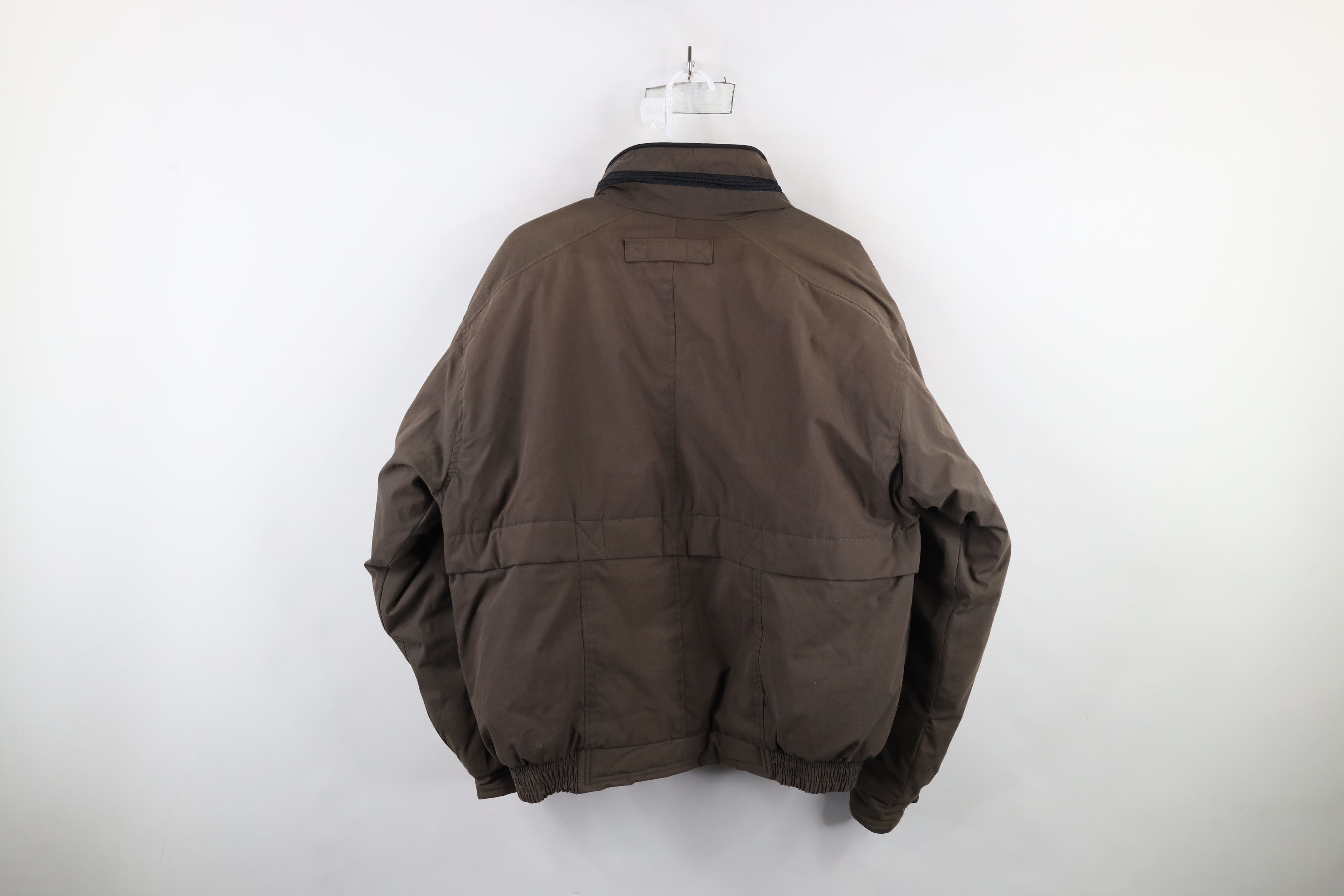 Vintage Vintage 90s Streetwear Quilted Full Zip Bomber Jacket Brown Size US M / EU 48-50 / 2 - 14 Thumbnail