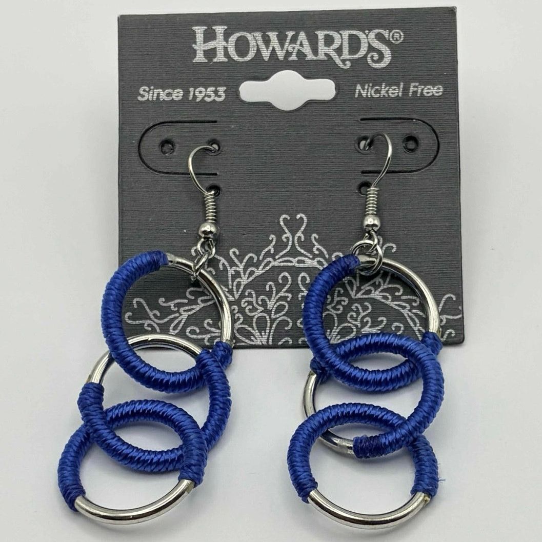 Other Blue Triple Hoop Drops Size ONE SIZE - 1 Thumbnail
