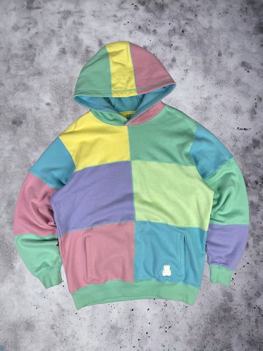 Patchwork hoodie 2024 teddy fresh