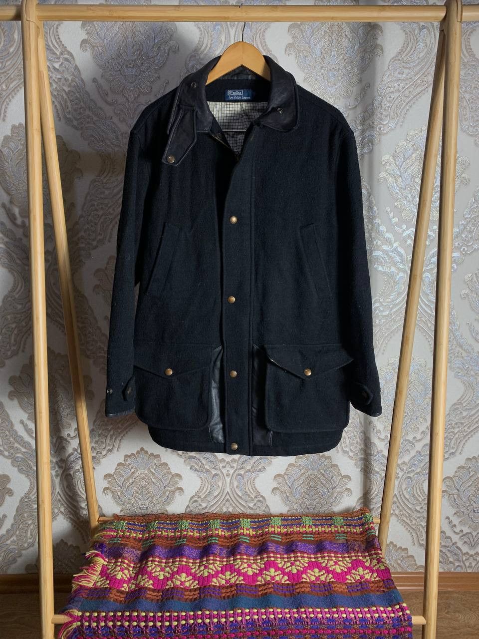 Polo Ralph Lauren Vintage Polo Ralph Lauren Wool Coat Retro Jacket Retro Size US L / EU 52-54 / 3 - 2 Thumbnail