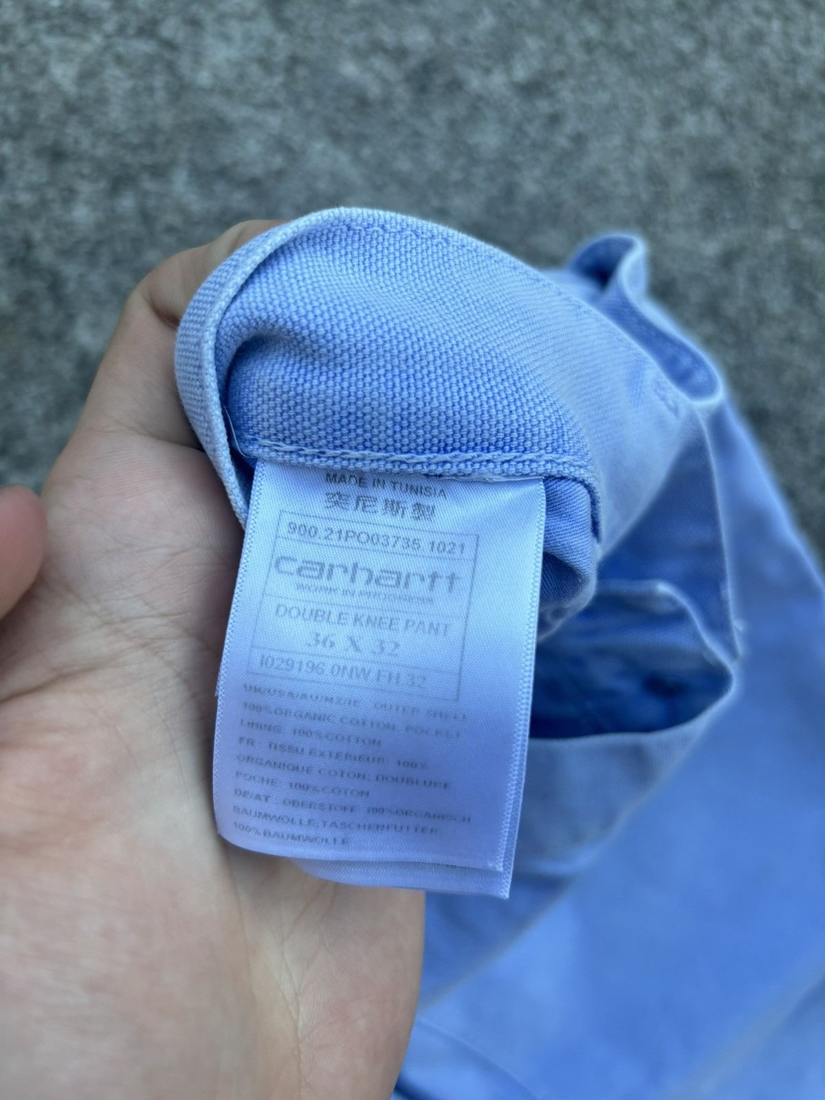 Carhartt × Vintage Purple Carhartt Double Knee Denim Pants USA Vintage Y2K Size US 36 / EU 52 - 8 Thumbnail