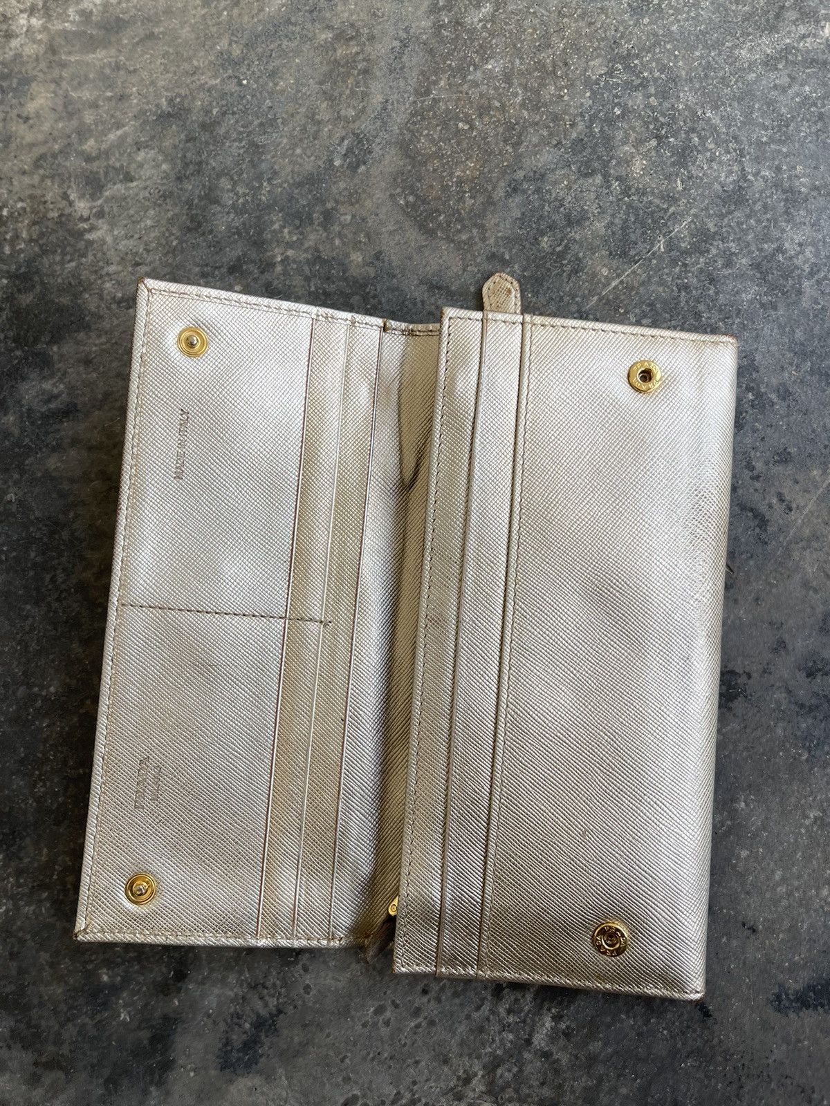Prada × Vintage Prada multi slot long wallet Size ONE SIZE - 9 Thumbnail