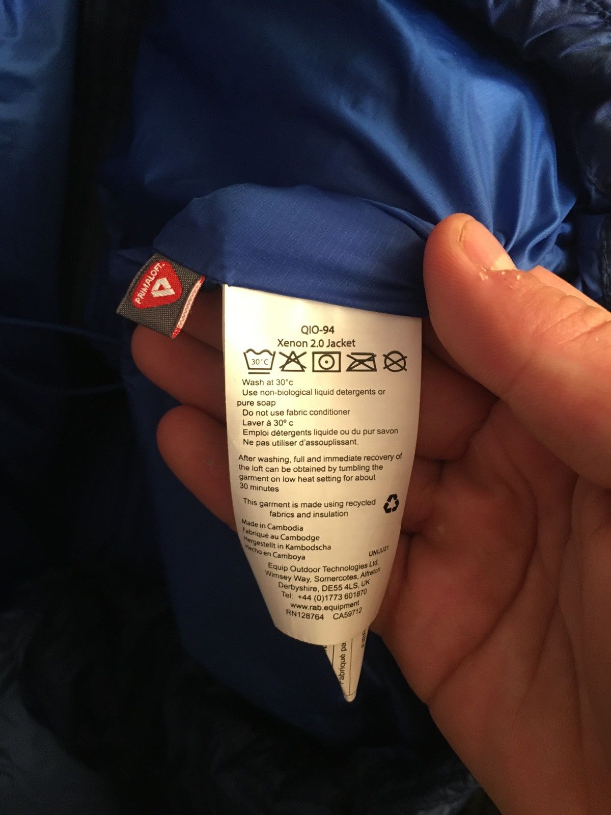 Rab 🧞‍♂️Rab xenon 2.0 Jacket Outdoor Micro Down Jacket Size US L / EU 52-54 / 3 - 7 Thumbnail