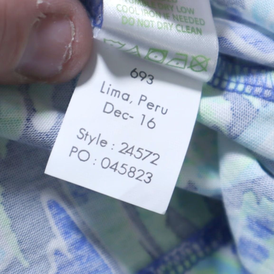 Lilly Pulitzer VINTAGE Lilly Pulitzer Marlowe Sunset Swim All Over Print 3/4 Sleeve Dress Blue Women's XS Shirt Size XS / US 0-2 / IT 36-38 - 6 Thumbnail