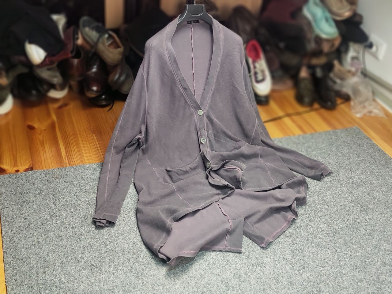 Other Grizas garment dyed Knit Lagenlook Oversized Long Cardigan Size M / US 6-8 / IT 42-44 - 17 Thumbnail