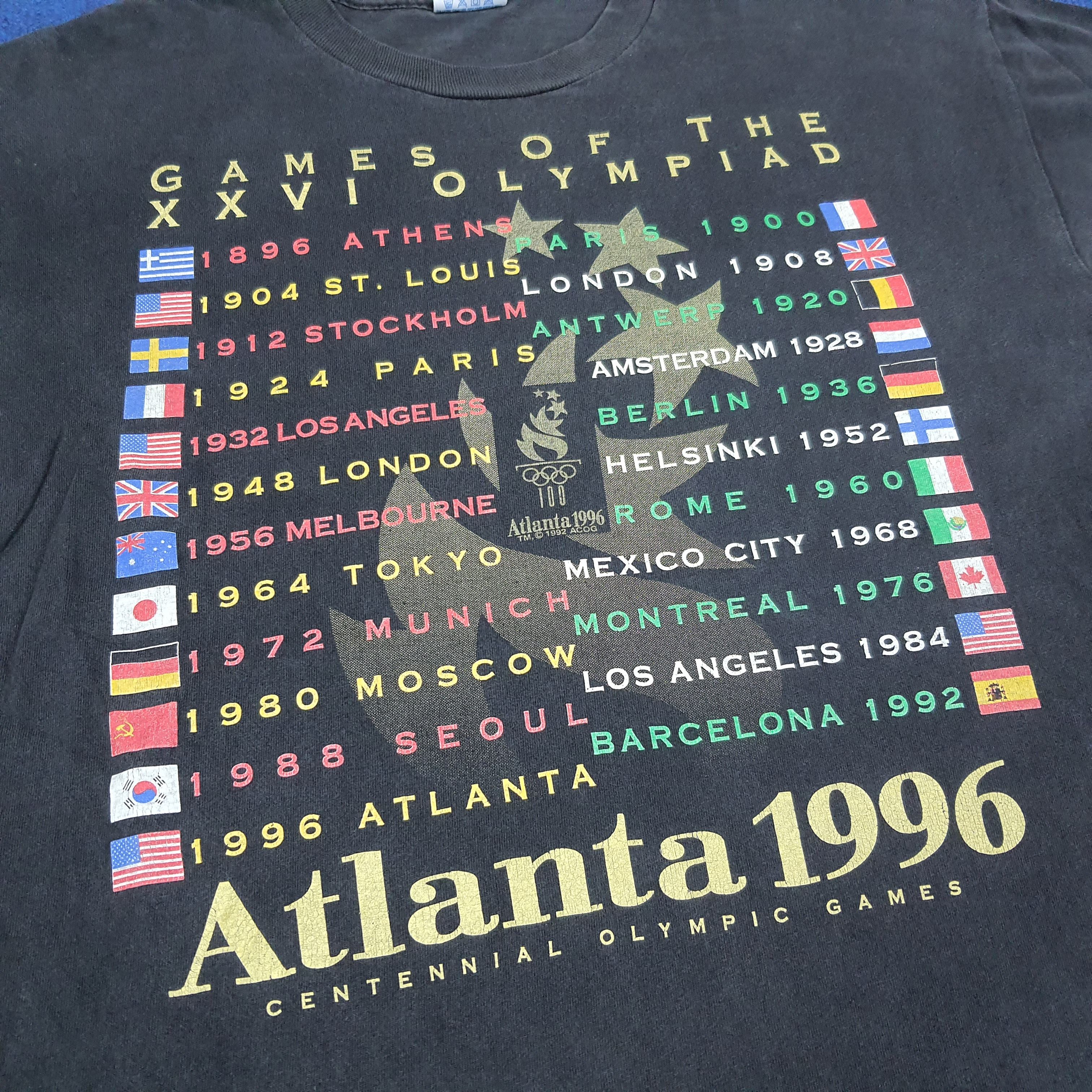 USA Olympics × Vintage Vintage Atlanta 1996 Centennial Olympic Games Tshirt Size US L / EU 52-54 / 3 - 2 Thumbnail