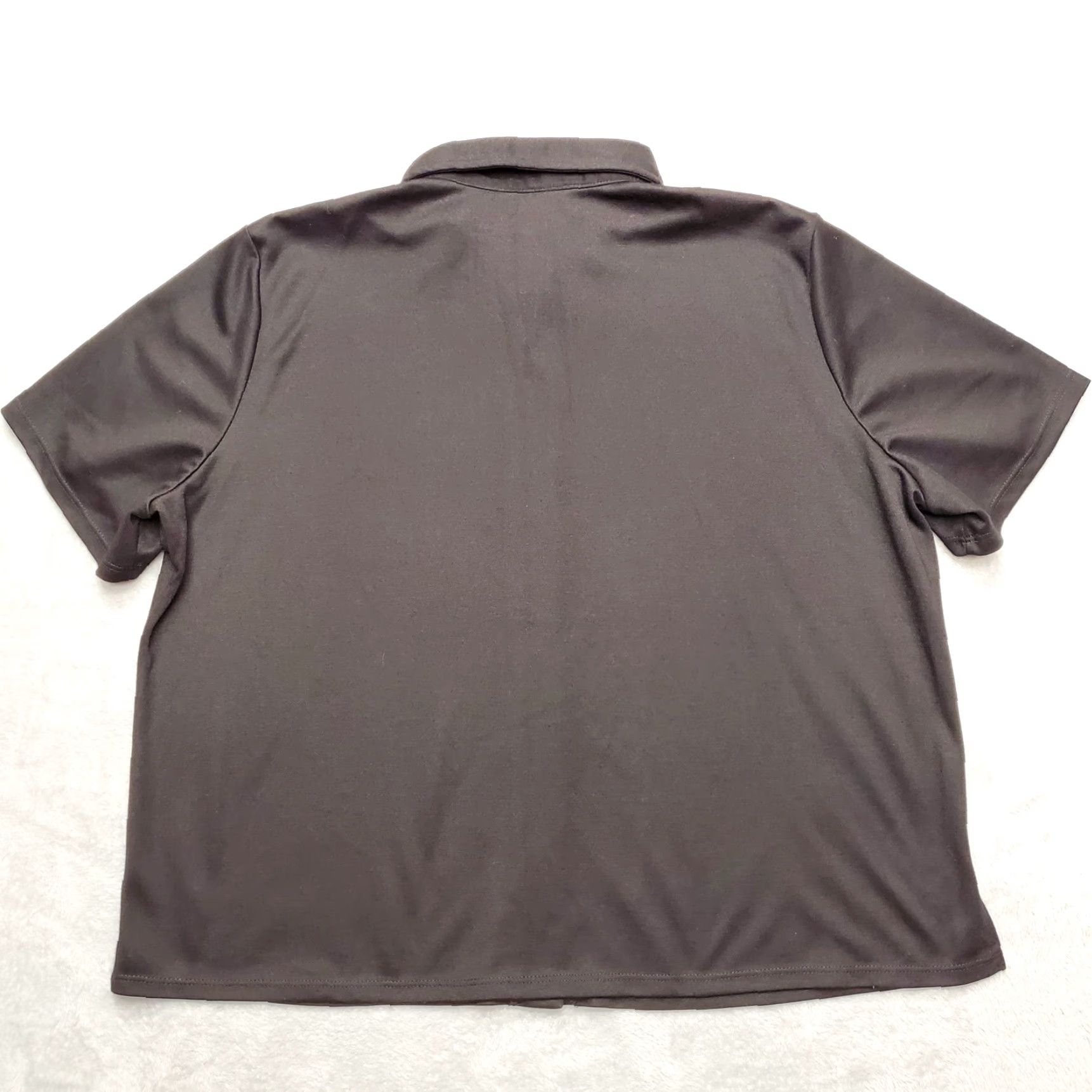Vintage Susan Graver Shirt Womens 1X Black Short Sleeve Button Casual Shirt Size XL / US 12-14 / IT 48-50 - 5 Thumbnail