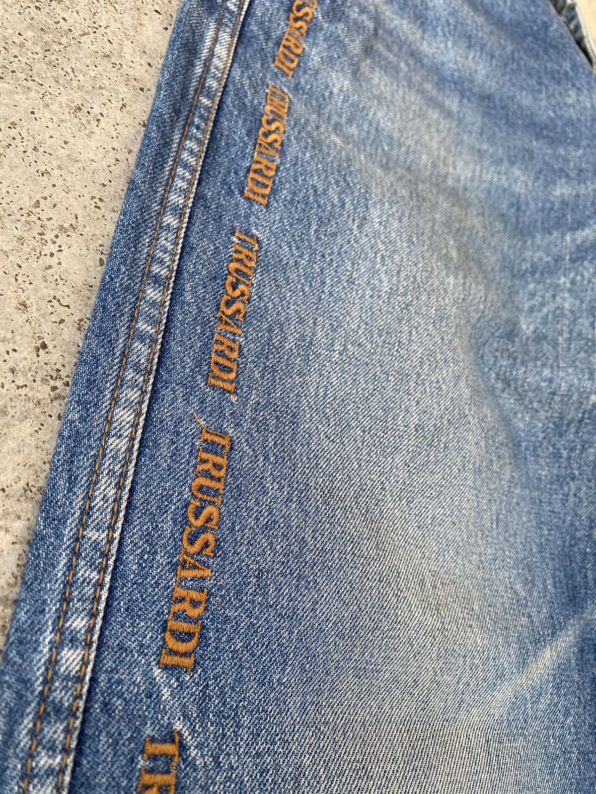 JNCO Vintage Trussardi Embroidered Side Tape Baggy Jeans Size US 34 / EU 50 - 7 Thumbnail
