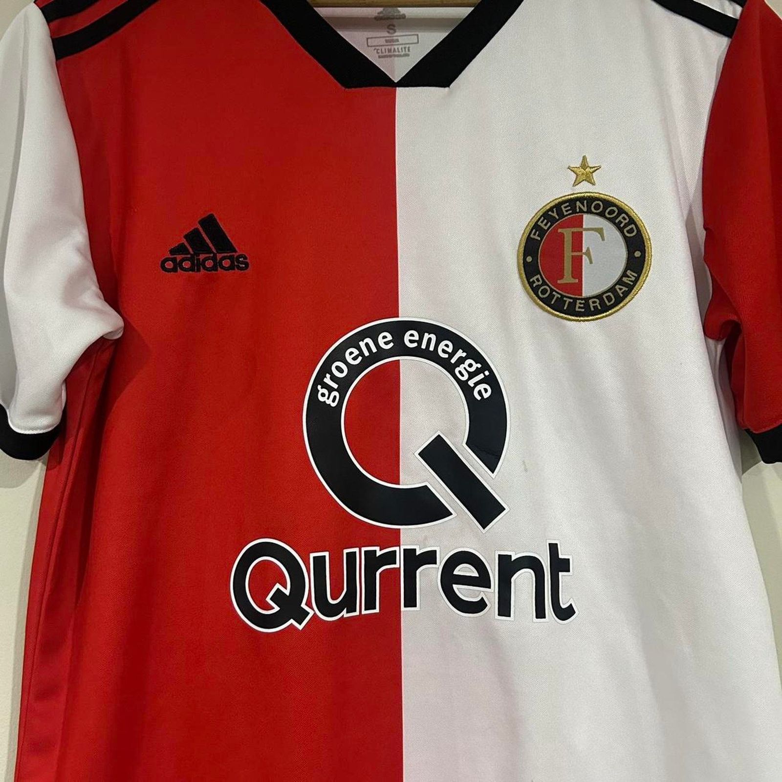 Adidas 2018 Adidas Feyenoord Soccer Football Jersey Size US S / EU 44-46 / 1 - 3 Thumbnail