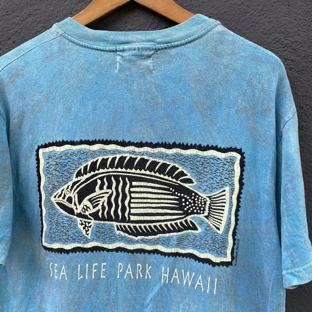 Other Thrashed Faded Sea Life Park Hawaii Shirt Size US M / EU 48-50 / 2 - 2 Thumbnail