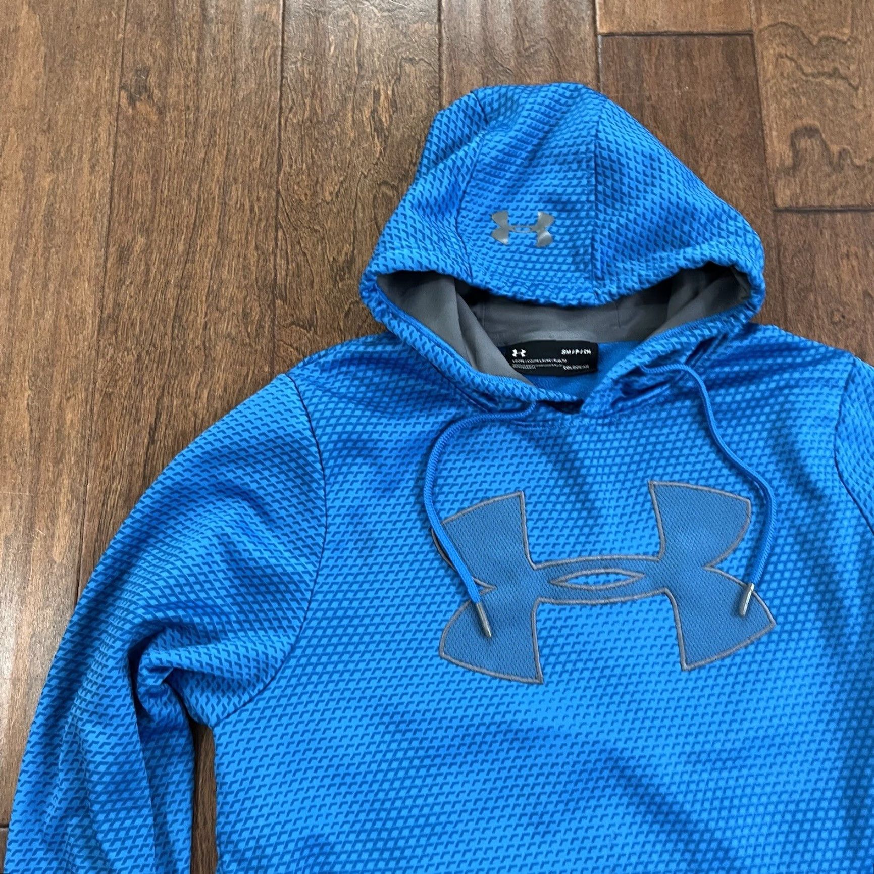Under Armour Under Armour Mens Hoodie Pullover Logo Hooded Sweatshirt Blue Small Regular Size S Casual Athletic Tee? Size US S / EU 44-46 / 1 - 5 Thumbnail
