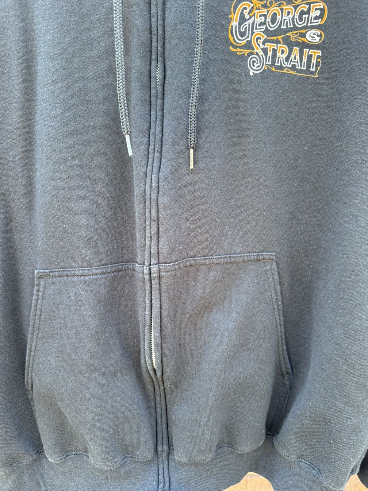 Port & Company George Strait Hoodie Men 2XL Black L/S Full Zip Sweatshirt Size US XXL / EU 58 / 5 - 3 Thumbnail