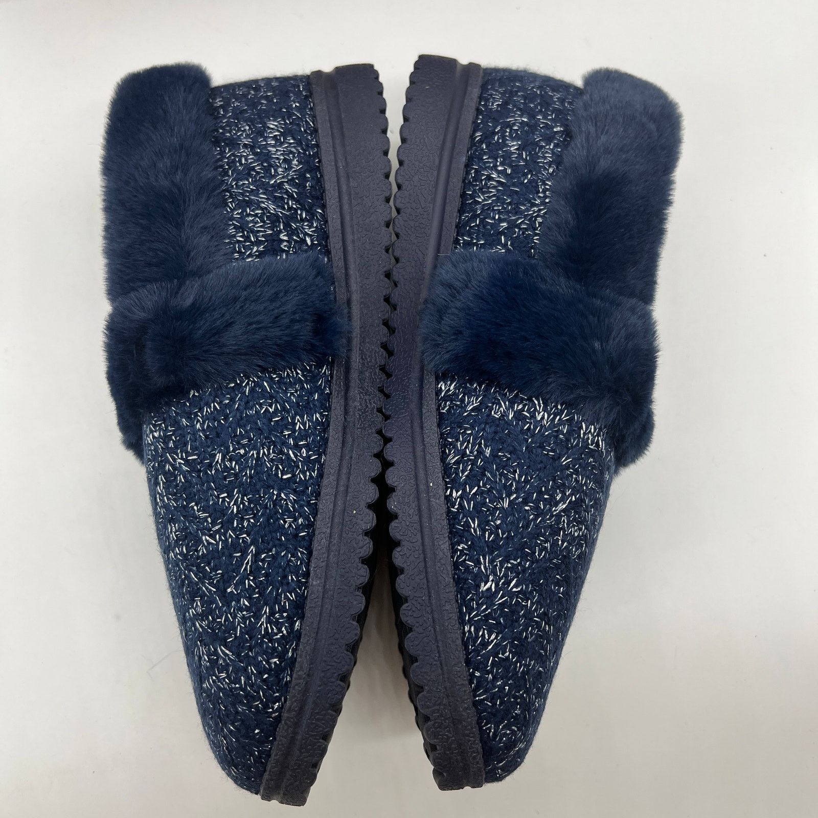 SKECHERS Skechers Shoes 7.5 Wide Cozy Lite Sparkle Knit Slippers Size US 7.5 / IT 37.5 - 8 Thumbnail