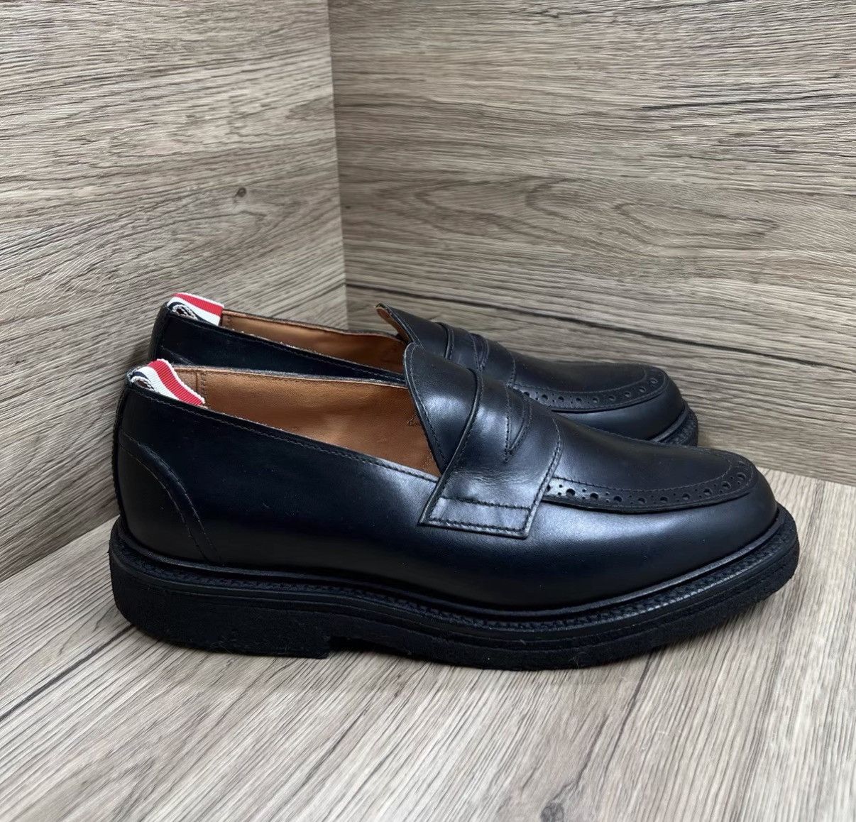 Thom Browne Thom Browne Black Slip-on Leather Shoes J41 Size US 7.5 / EU 40-41 - 3 Thumbnail