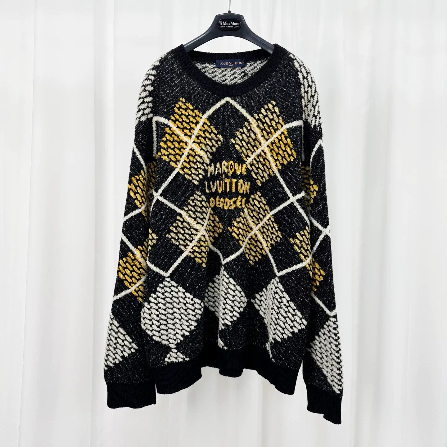 Louis Vuitton louis vuitton argyle pattern wool sweater Size XXL / US 16-18 / IT 52-54 - 1 Thumbnail