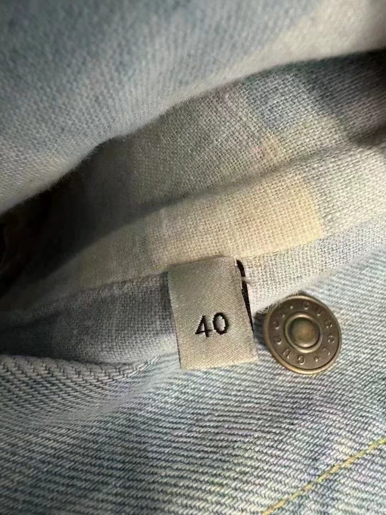 Gucci Gucci The logo behind the floral pattern makes an old denim Size US XXS / EU 40 - 6 Thumbnail