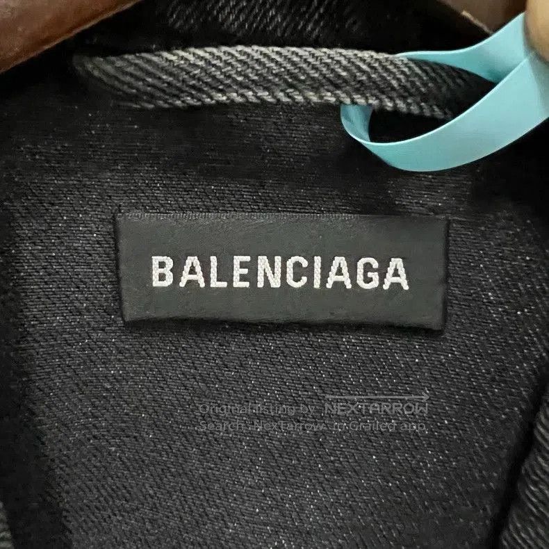 Balenciaga Balenciaga Black Graffiti Denim Jacket. Size US L / EU 52-54 / 3 - 3 Thumbnail