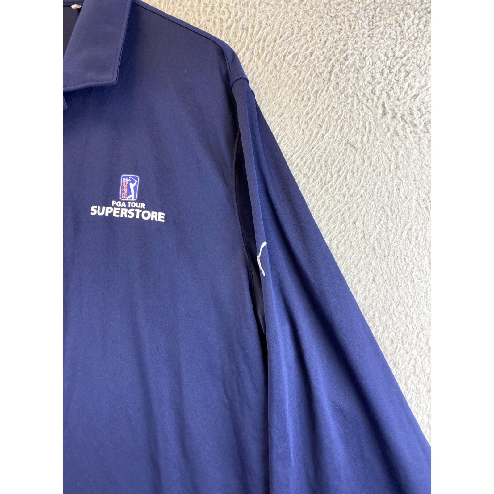 Puma PUMA PGA Tour Men’s Dri Fit T-Shirt Jersey Long Sleeve XL Navy / 89-17 Gray Blue Mens Size US XL / EU 56 / 4 - 2 Thumbnail